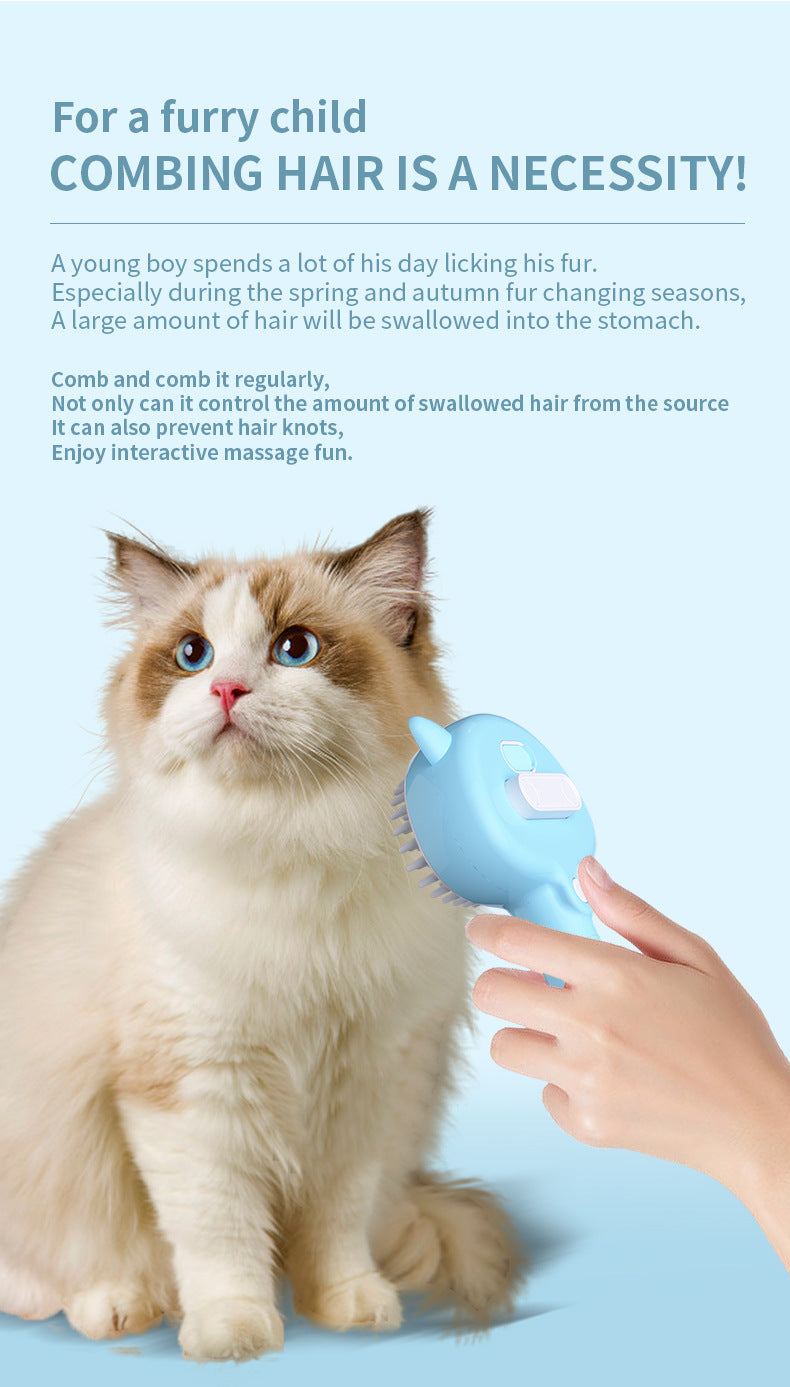 MistPaw rechargeable mist grooming brush detail